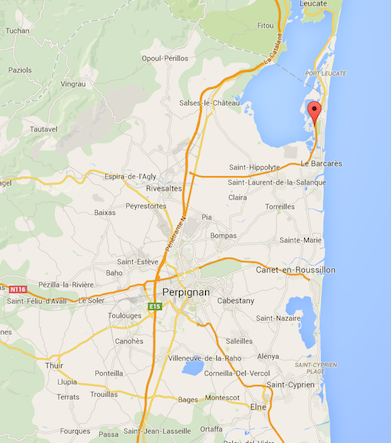 Situation géographique de la ville du Barcarès